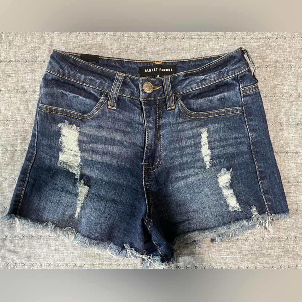 Distressed Denim shorts